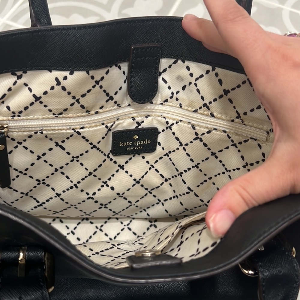 GUC Black Kate Spade leather tote - Picture 9 of 9